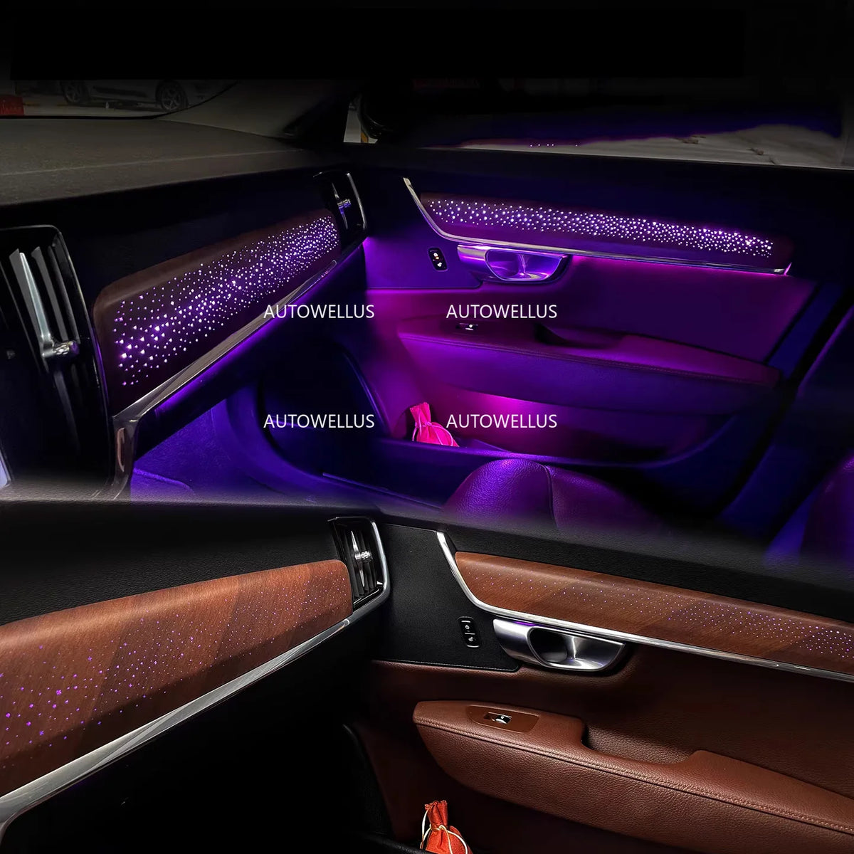 Car LED Interior Light Kit for Volvo S90 2017-2025 Models 64-color Symphony Starry Sky Ambient Light Decorative Accessories