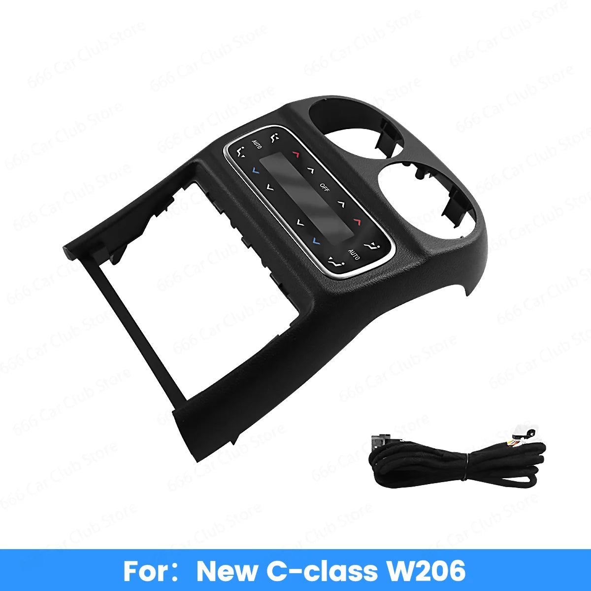 Rear Air Conditioning Panel AC Screen Upgrade For Mercedes Benz Benz W206 C-class Series Car Rear AC button LCD Control Panel