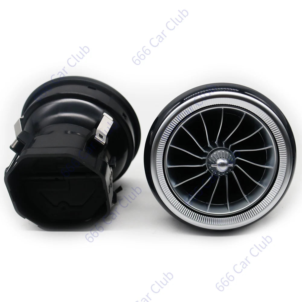 256 Colour Air LED Vents For Mercedes Benz W176 W117 X156 W246 CLA/GLA/A/B-Class Car AC EQS Turbine Outlet Nozzle Ambient Lights