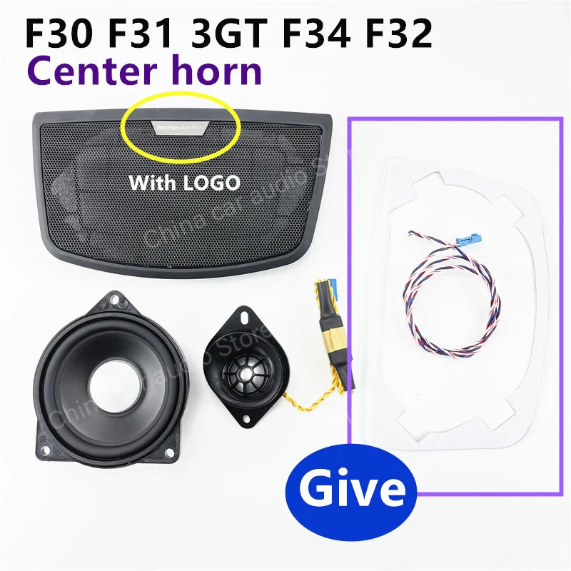 Car For BMW F34 GT 3 Series Original Horn loudspeaker Audio Cover Power Amplifier Bass Tweeter Midrange Speakers Subwoofer Kit
