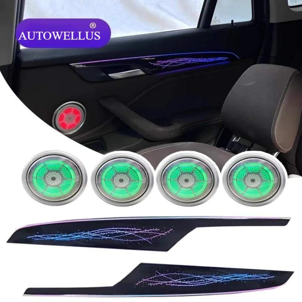 Starry Sky Ribbon Style Car Ambient Light for BMW X1 X2 F48 F49 2016-2022 Atmosphere Lighting Auto Decoration Accessories