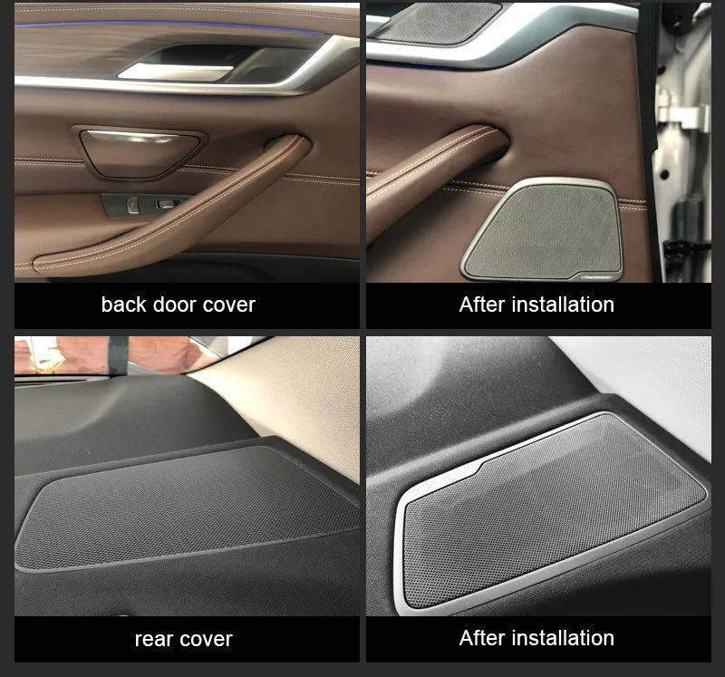 Car Front Door Speaker Cover For BMW G30 5 Series Panel Protect Stereo Midrange Loudspeaker Horn Lid Upgrade Replacement Trim