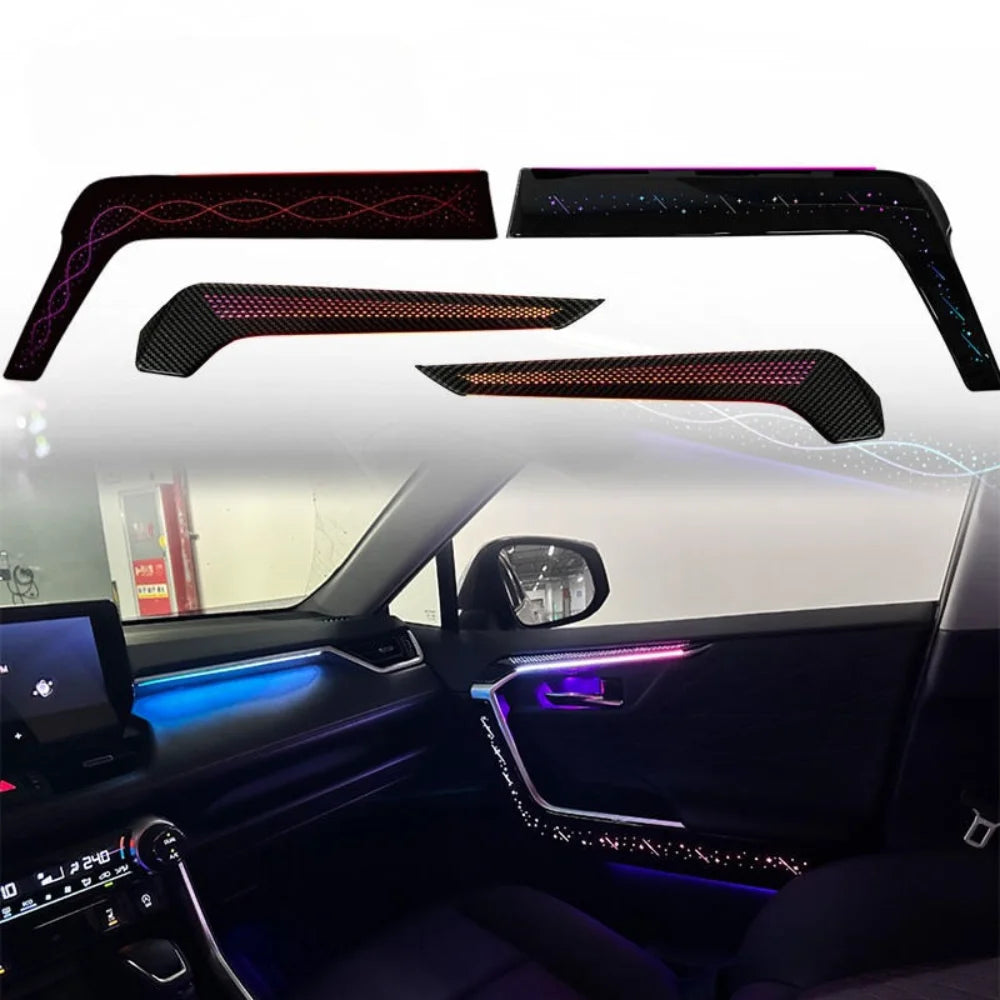 Car Led Ambient Lighting for Toyota RAV4 Wildlander 2020-2024 OEM Interiors 64-Color Symphony Decorative Accessories