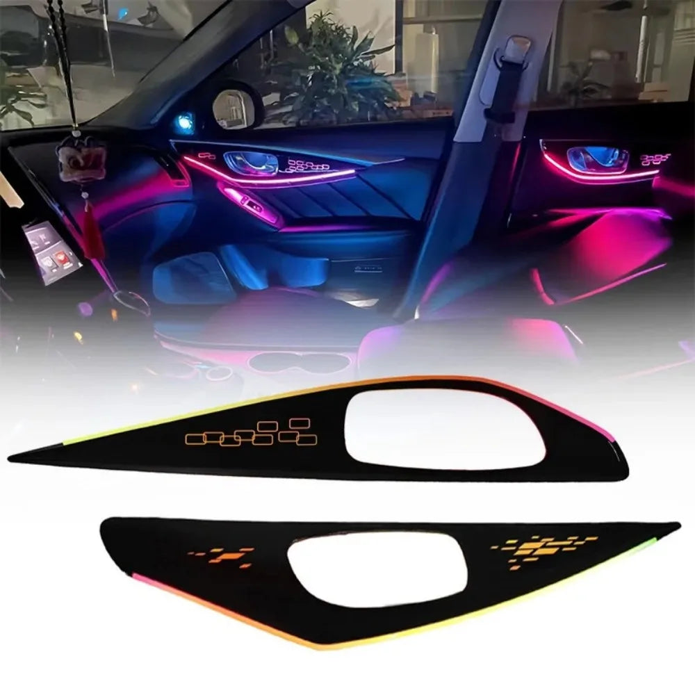 Upgrade Car Interior LED Ambient Lighting for Infiniti Q50/Q50L Dynamic 64-color LED  Lights Decorative Accessories