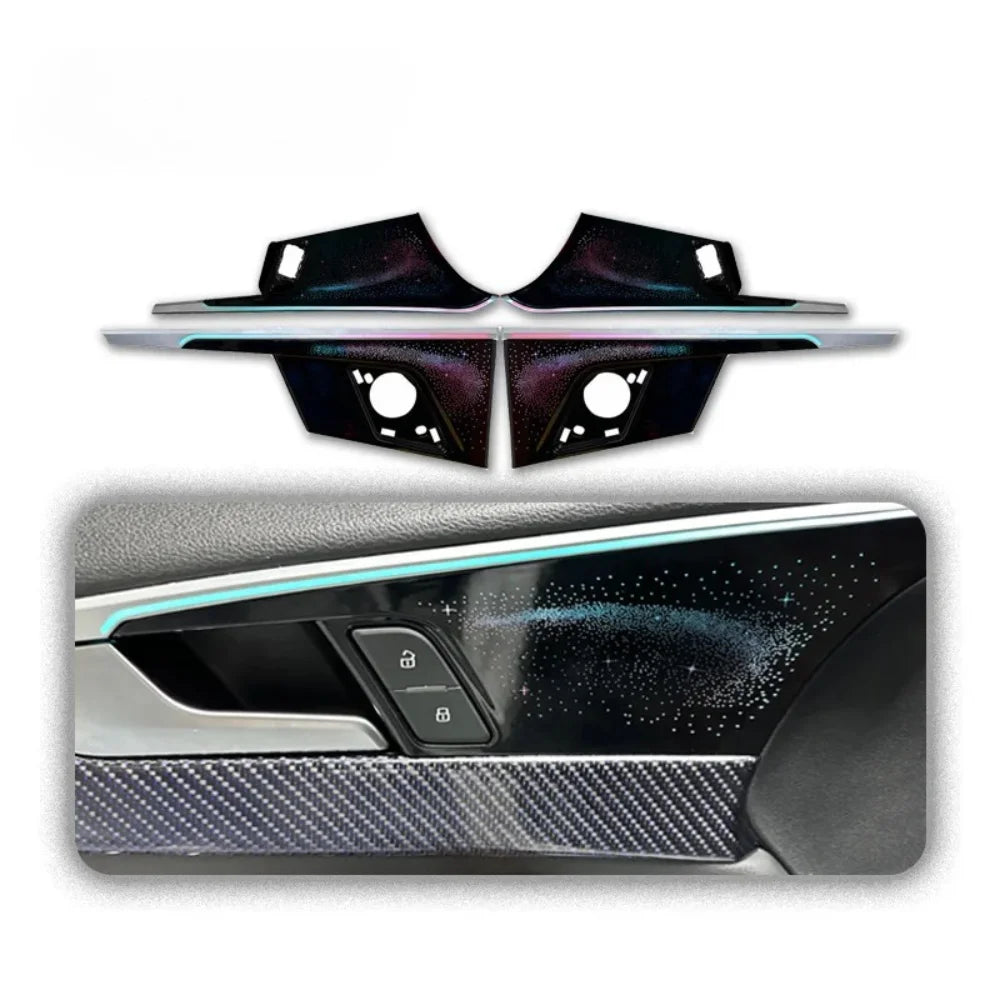 64 Color Galaxy Style Car Ambient Lighting For Audi A5 2019-2024 Auto Interior LED Lights For Decoration Upgrade Component