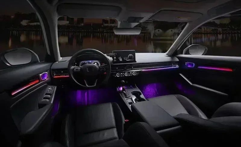 Auto Accessaries64 Colors LED Decorate Ambient Light For Honda 11th Civic Integra 2022 Lamp Replacement Active Shadow Inter Door