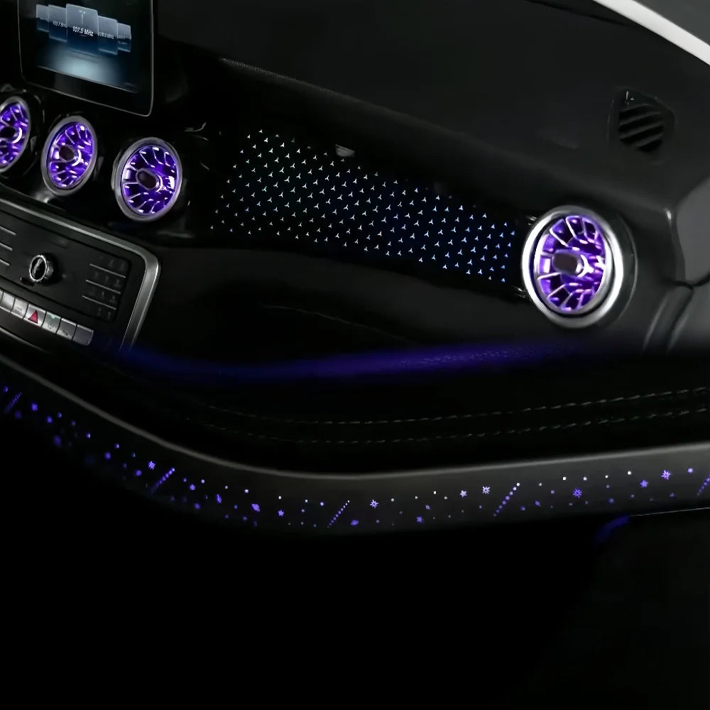 Auto 64-color Interior LED Lighting For Mercedes-Benz CLA/GLA/A/B-Class W156/W117/W246/W176 2013-2019 LHD/RHD Symphony Kit