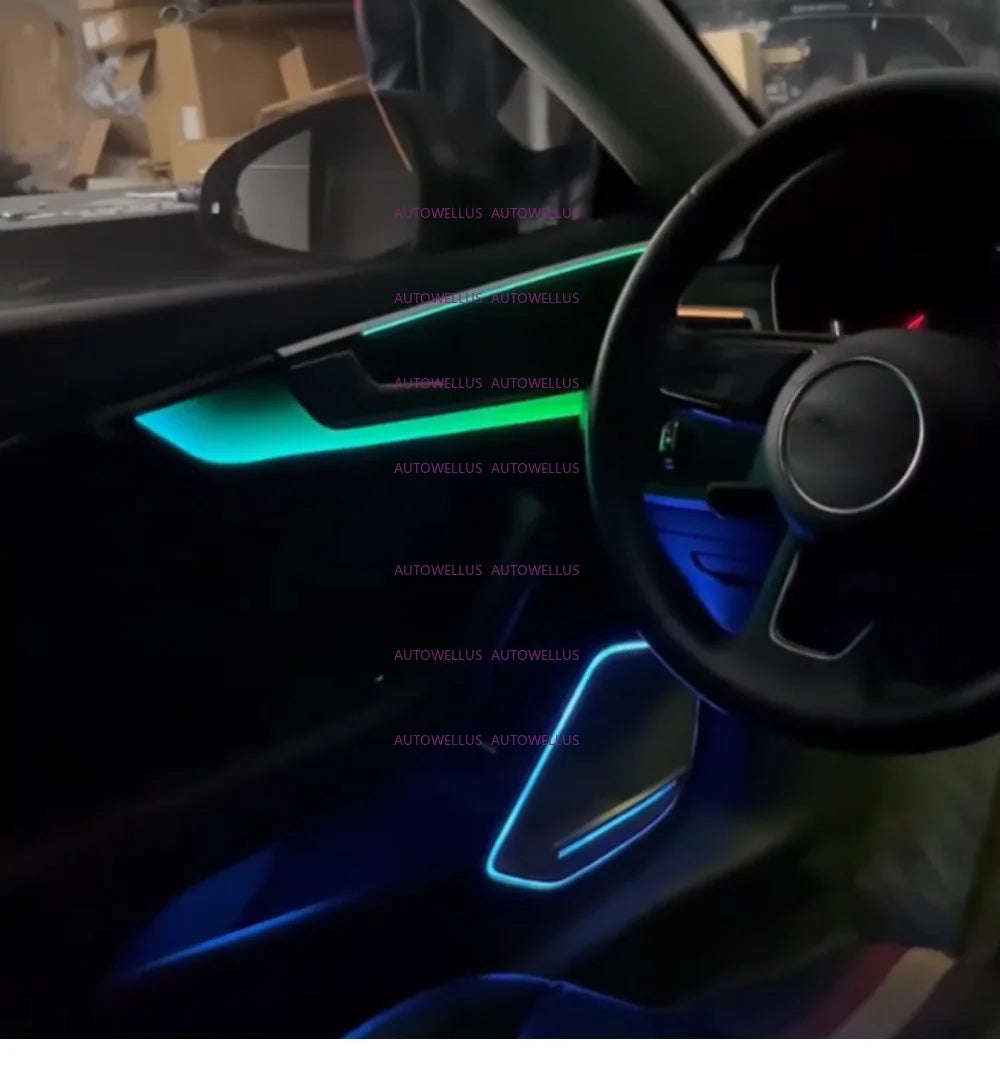 Ambient Light For Audi A5/S5(2 doors) 2017-2025 environmental Backlight Atmosphere Lamp Kit Symphony 256 Colors  APP MMI Control