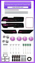 Car Interior Ambient Lighting For Land Rover Autobiography Vogue 2014-2017 Dynamic 64-color LED Speaker Cover Trim Accessories