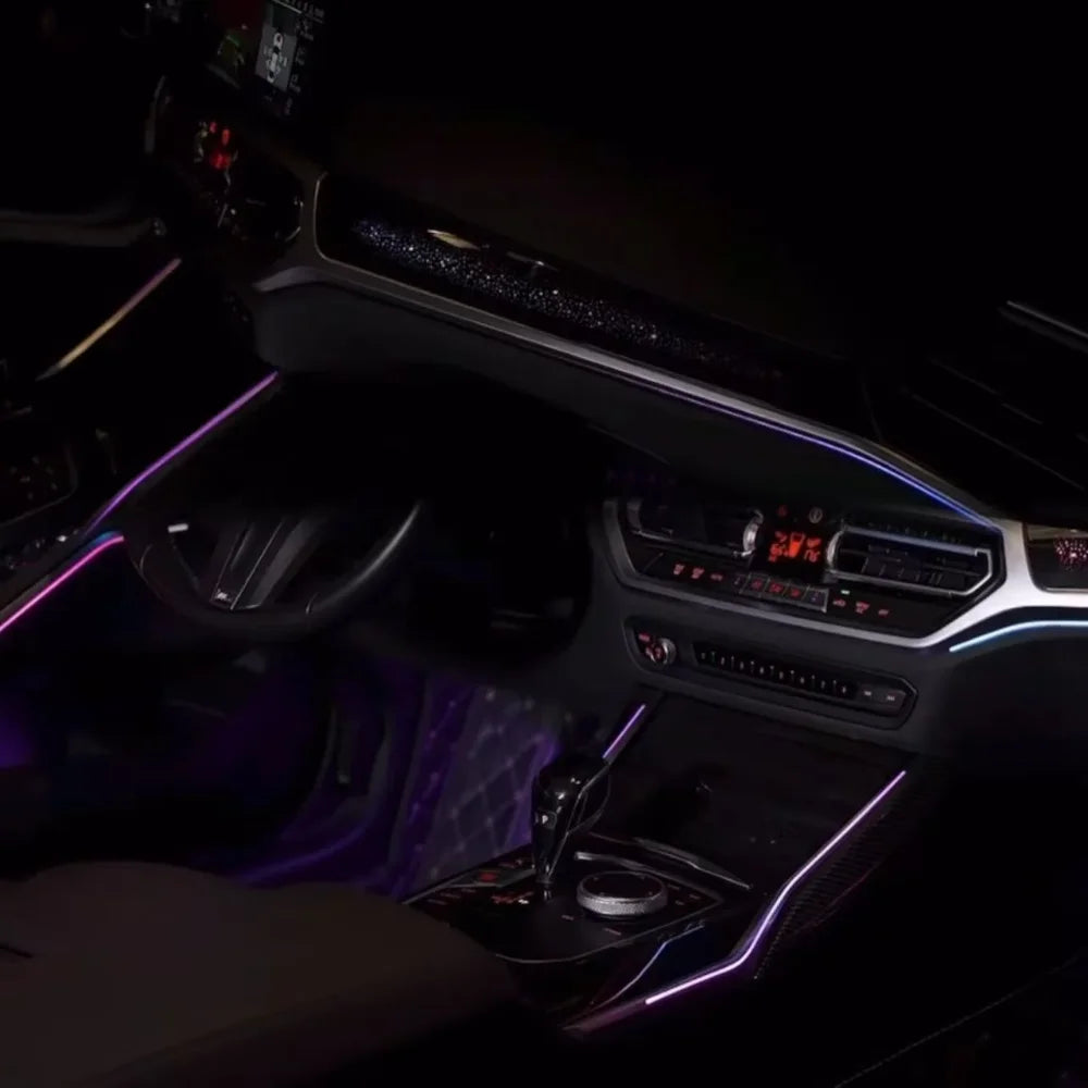64-Color Upgrade Car LED Ambient Light for BMW 3 Series G20 2020-2022 Interior Atmosphere Lighting12V LED Lights Bar