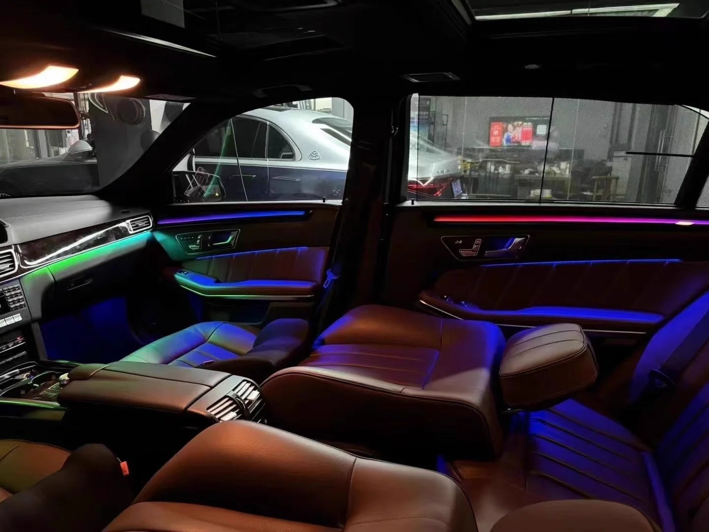 Upgrade 64-Color APP Control Atmosphere Light For Mercedes Benz E-Class W212 Car Interior Auto Lighting