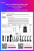 MMI APP Control LED Air Vent Atmosphere Lamp Decorative Centre Console Strip Ambient Light for audi q2 2019-2024 Refit