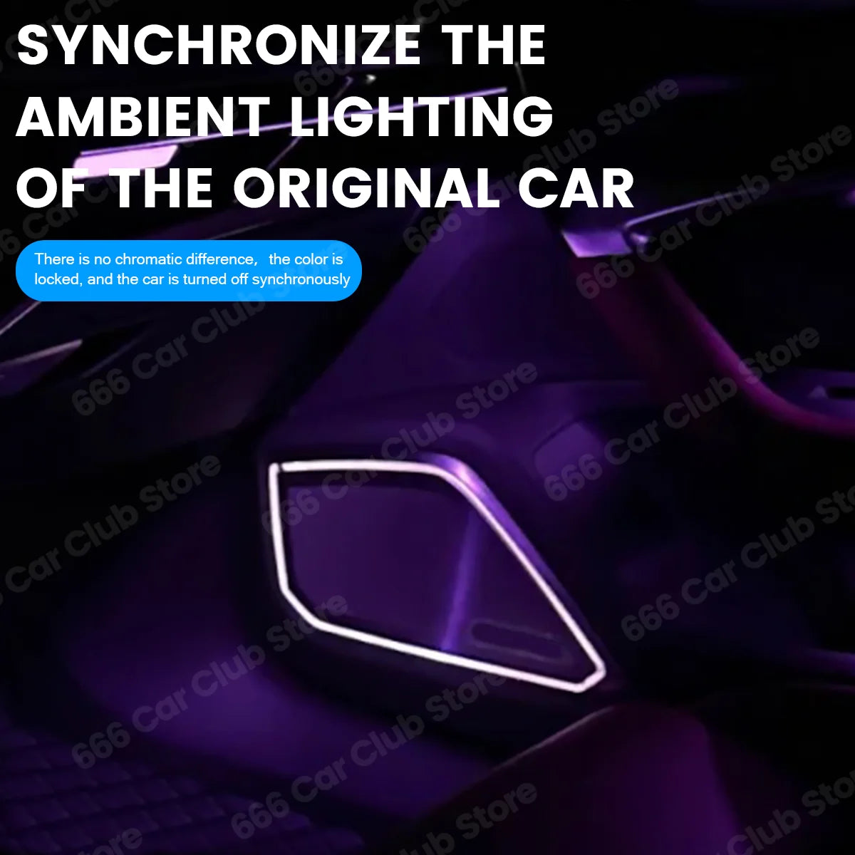 32 Colour Car LED Speaker Cover For Audi A6 A7 C8 RS6 RS7 Car Door Audio Decorative Lamp Ambient Light
