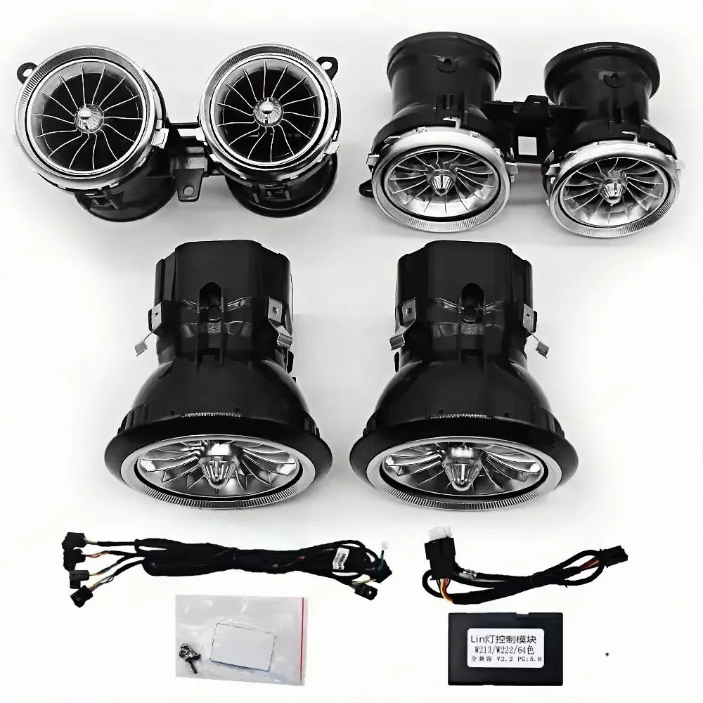 Turbine Nozzle Ambient Light For Mercedes Benz E-Class W213 E Coupe w238 Led Air Vent Lamp New Outlet Turbo Interior Air Vent