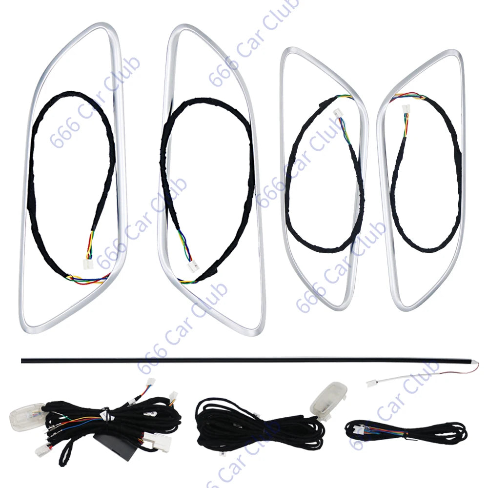 12 Colours Ambient Lights For Mercedes-Benz A/CLA/GLA  W176 W117 W156  A45 CLA45 LED Car Air Vents Turbine Nozzle Decorate Lamp