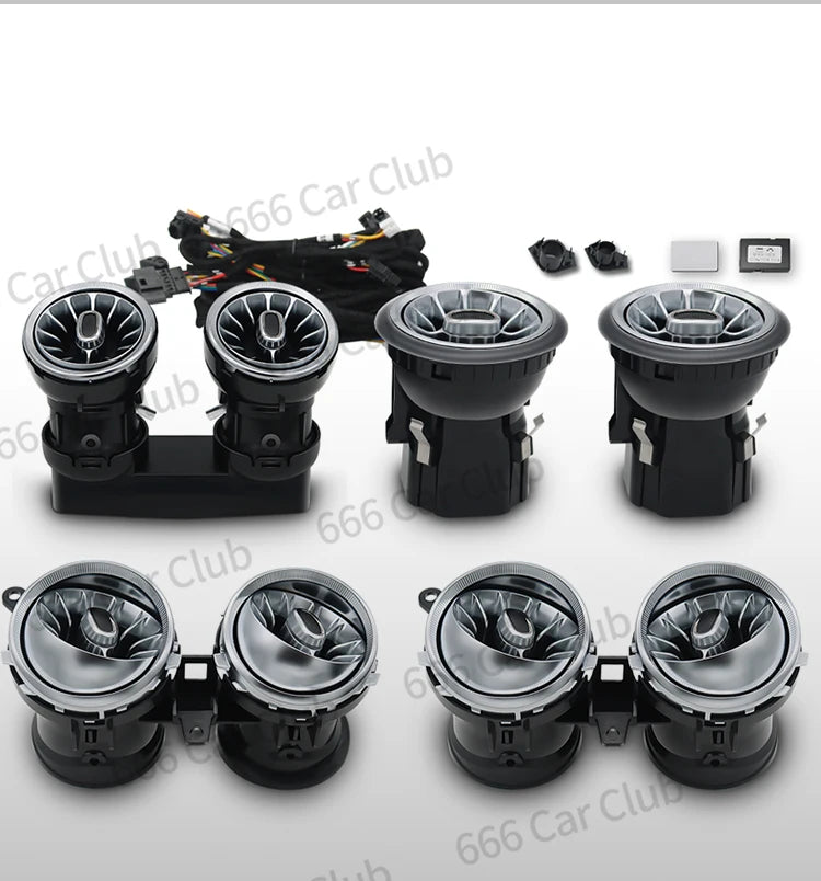 64 Colours LED Air Vents 3D/4D Speaker For Mercedes Benz W213 E-Class E-Coupe E43 E53 E250 Interior Ambient Ligh Decorative Lamp