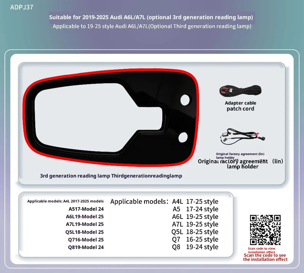 Ambient Light for Audi Q8 2019-2024 environmental Backlight Atmosphere Lamp Kit Symphony Interior LED Lighting Accessories