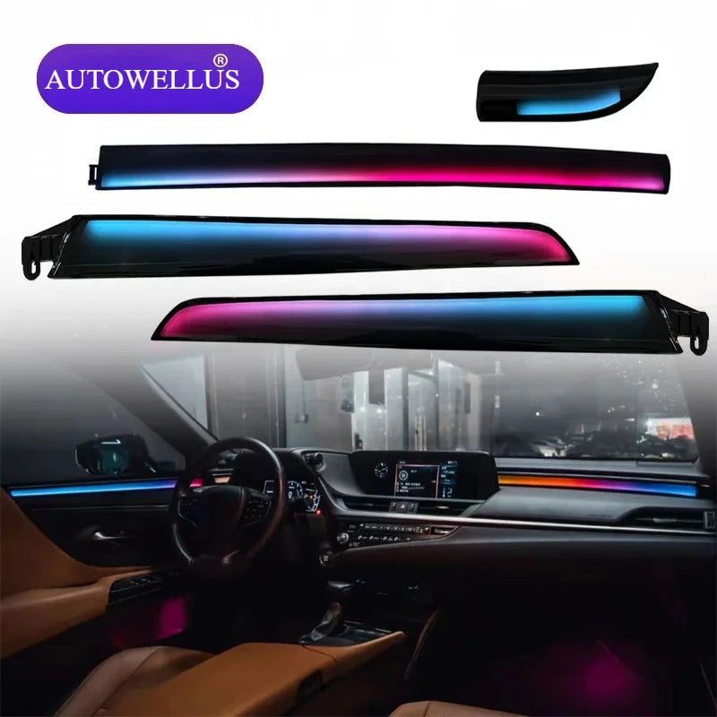 Car 64-color ES Ambient Lighting for Lexus ES  2018-2024 Interior Dynamic Symphony  LED Ambient Light Decorative Accessories