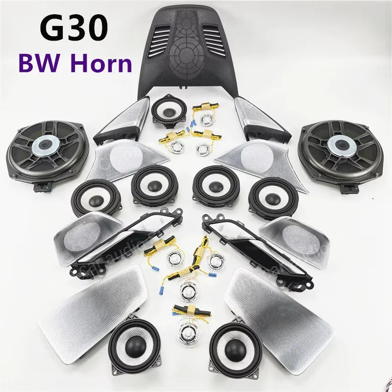 Upgrade LED lighting Cover Speaker Kit For BMW G30 G31 Tweeter Midrange Subwoofer HiFi Music Stereo high quality Car Horn Audio