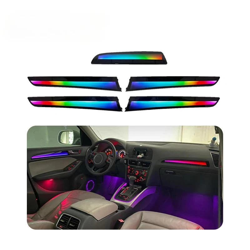 Upgrade 64-color Dynamic Ambient Lighting to 2009-2016 for Audi A4L Car Interior Symphony Rainbow LED Kit