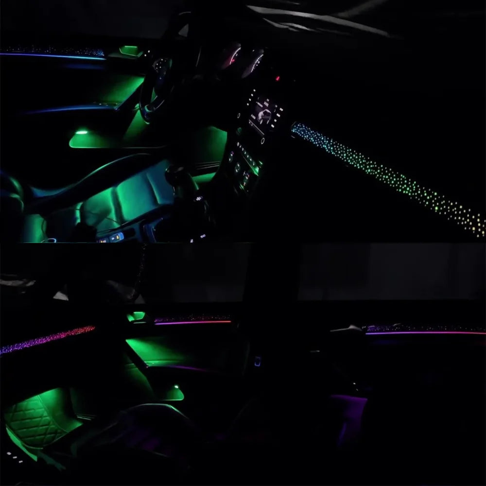 Upgrades Auto LHD/RHD Atmosphere Light Starry Sky 64 Color LED Interior Lighting Kit For Volkswagen Golf 6 2008--2013