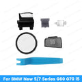 Artificial Crystal Glass Paddle Button Knob 4-piece Set For BMW 2024+ G60 G61 G70 New 5/7 Series M5 G90 iX i20 Multimedia Button