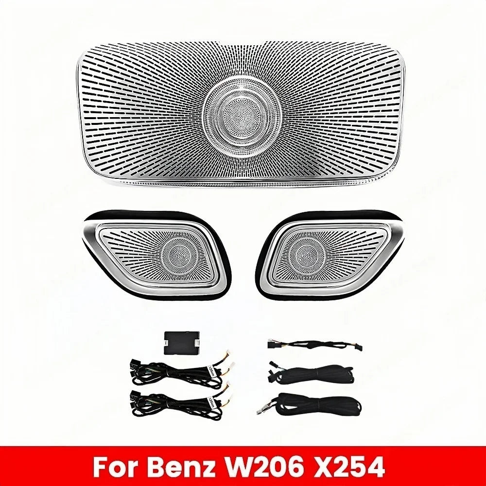 64 Colors For Mercedes Benz C-Class W206 Led Turbine Nozzle Ambient Light Air Vent Lamp New Outlet Turbo Interior Air Vent