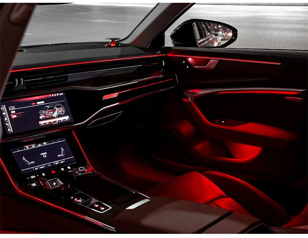 For Audi A4 S4 A5 S5 B9 2016-2025 Center Console Dashboard Ambient Light LED Strip Decorative Lamp