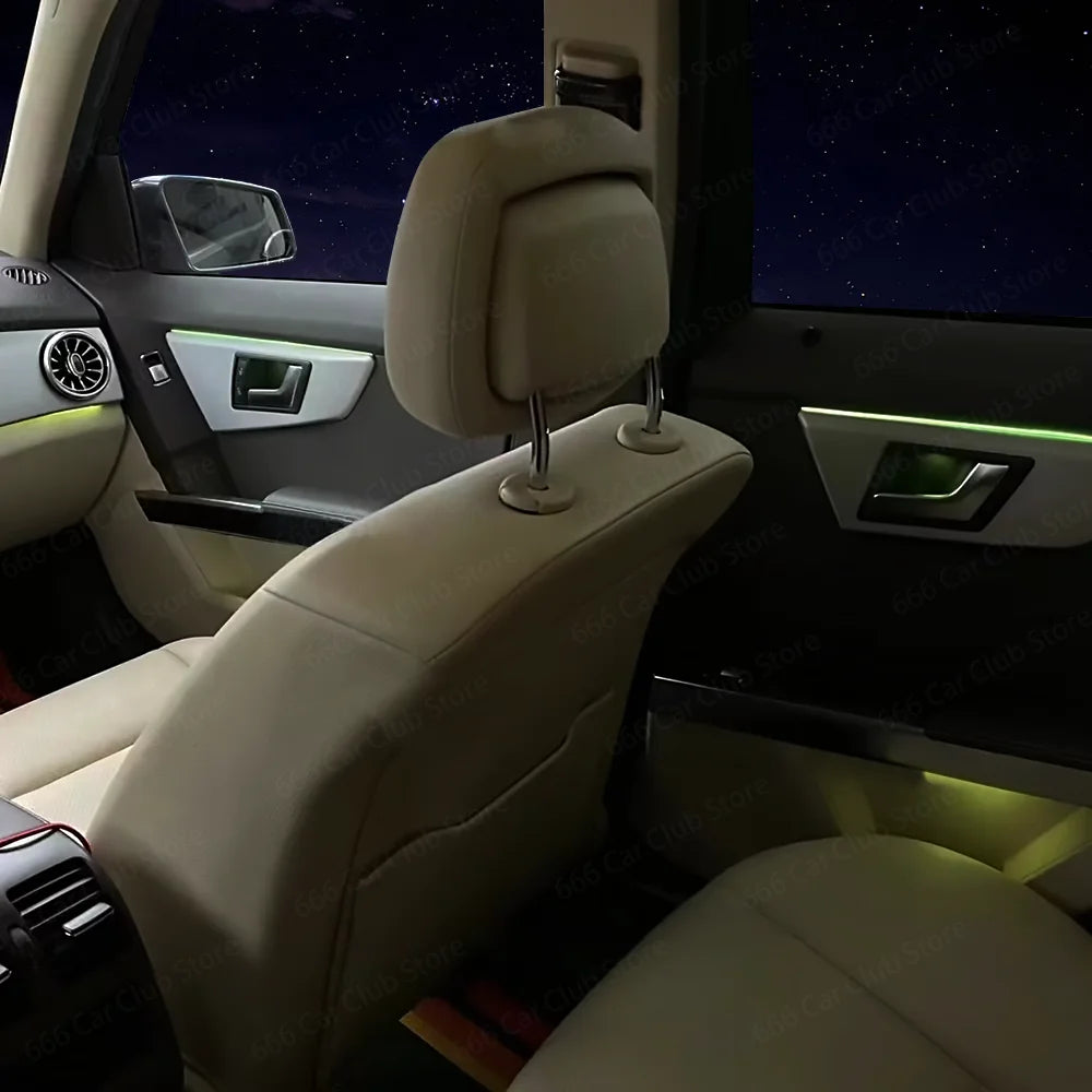 Mercedes Benz Car Ambient Light Vents 64 Colors GLK MB X204 2008-2015 Interior Lighting for Vehicle Vents