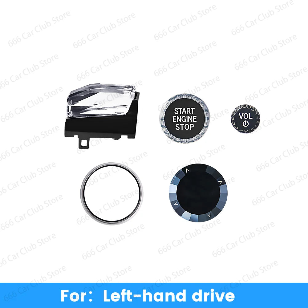 Set Crystal Gear Shift Knob Paddle Shifters 4-Piece For BMW iX3 X5 X6 X7 2 3 4 Series G20 G21 G22 G26 G28 i3 i4 Car Interior Kit