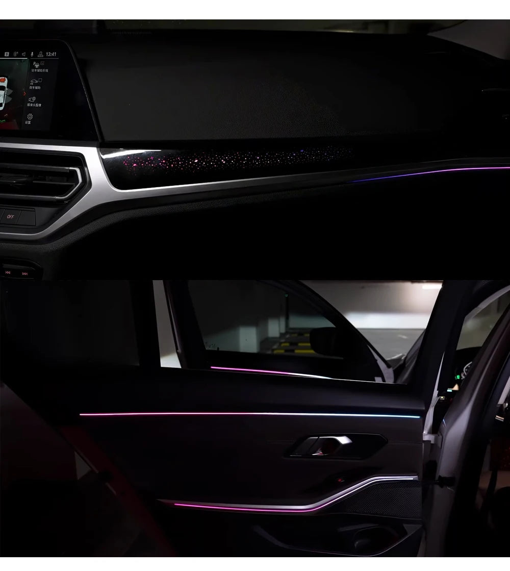 Car Ambient Light For BMW 3 Series G20  Short-wheelbase 2020-2025 LED Door Atmosphere Lamp illuminated Strip screen app control
