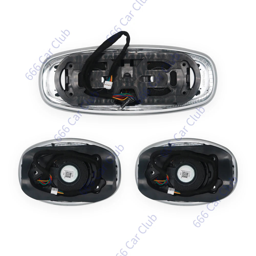 64 Colour Car Roof Ceiling LED Speaker For Mercedes Benz W222 W213 W205 W167 X253 C/E/S Glasses Case Rotating Tweeter Sound Horn