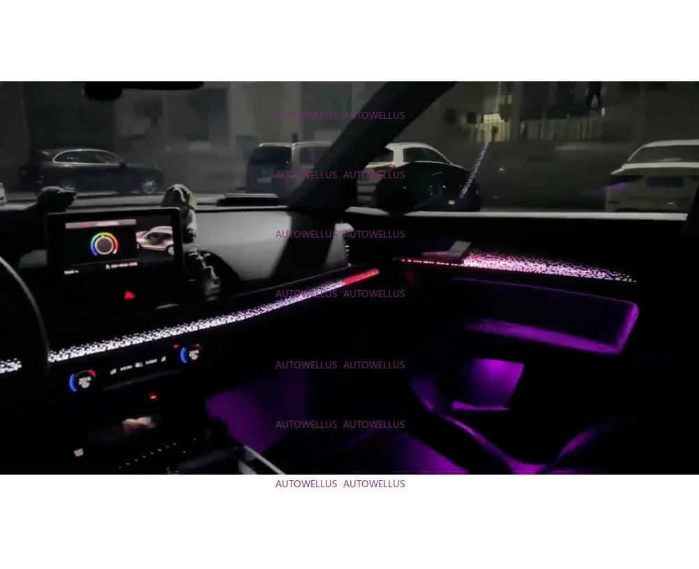 Auto AccessariesAutomotive 1:1 Mold Panel Atmosphere Lighting For Audi Q5 Ambient Light Original Mold Plug & Play MMI Knob APP C