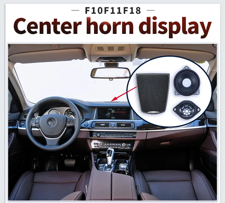 Center Dashboard Speaker For BMW 5 Series F10 F11 Car Console  Tweeter Speakers Loudspeaker Horn Cover Accessories Kit Upgrade