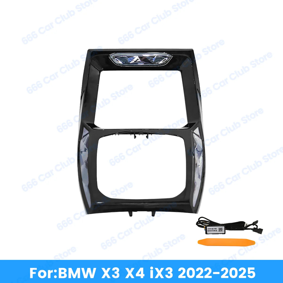 11 Colours  LED Crystal Center Console Saddle Light For  For BMW X3 X4 IX3 G01 G02 2022-2025 New  Decorative Lamp Ambient Light