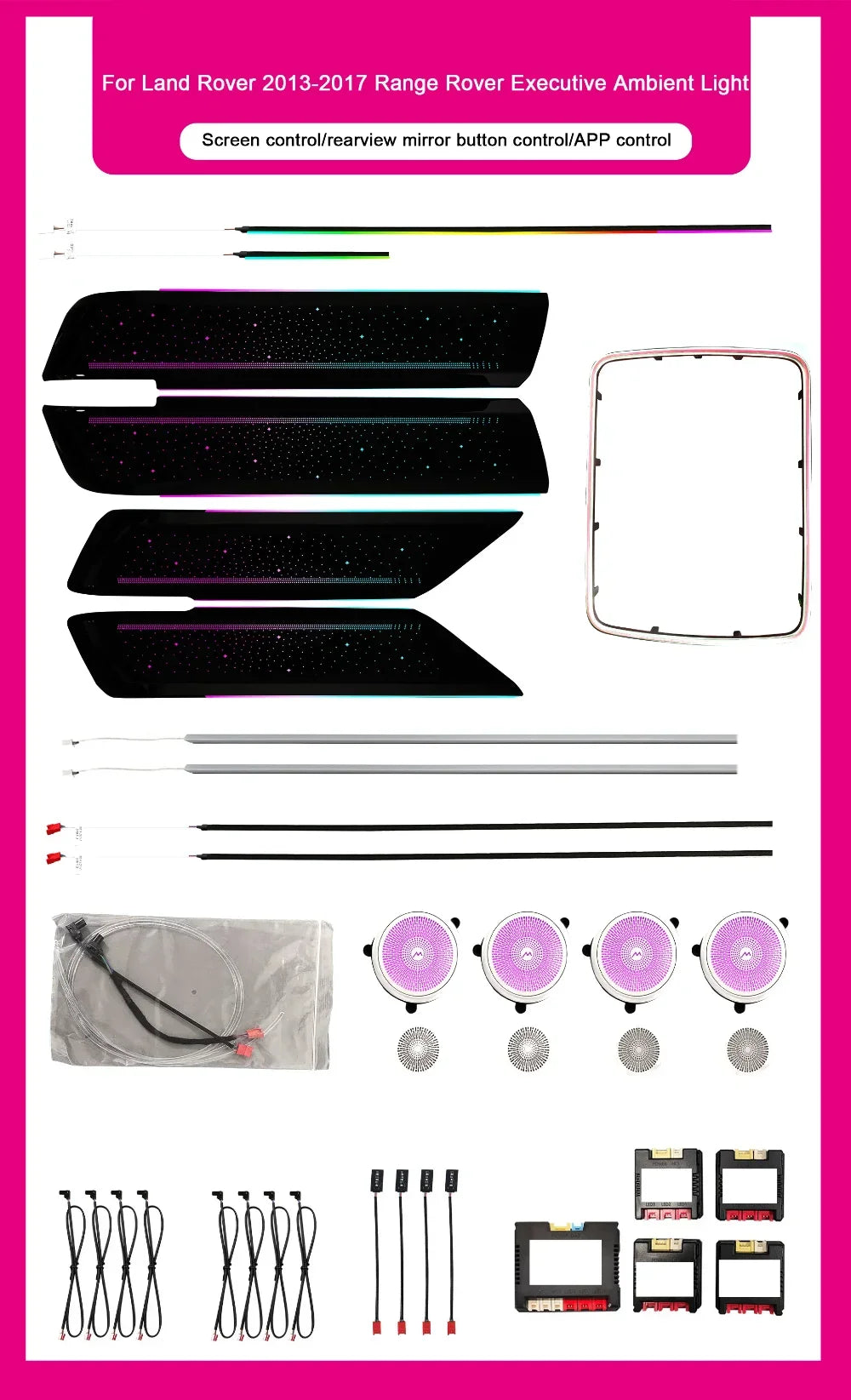 64-color Ambient LED Light For Land Rover Range Rover Sport 2014-2022 Models Symphony Starry Sky Atmosphere Light