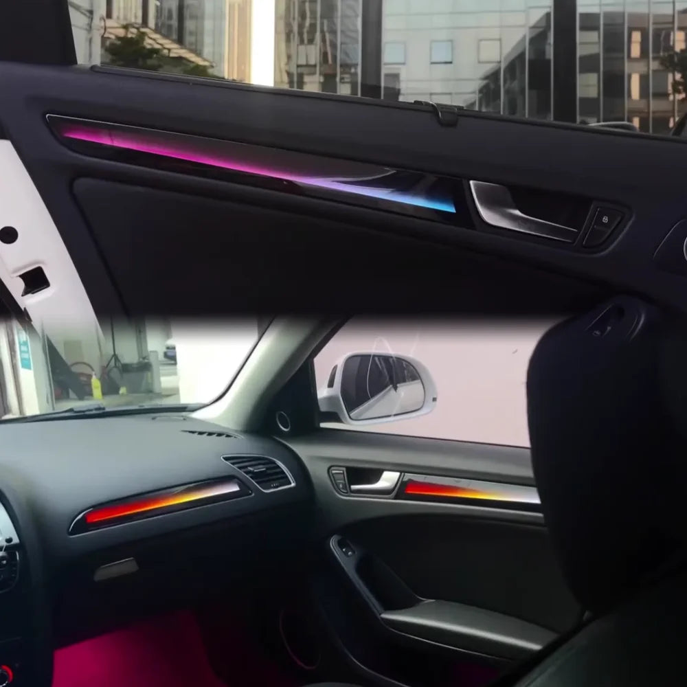 Upgrade 64-color Dynamic Ambient Lighting to 2009-2016 for Audi A4L Car Interior Symphony Rainbow LED Kit