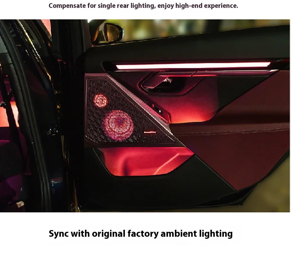 Black Grayt Door Panel Replacement Crystal Ambient Light For BMW 5 Series G60 Rear Door, 5 Series G60 Ambient Lighting Upgrade