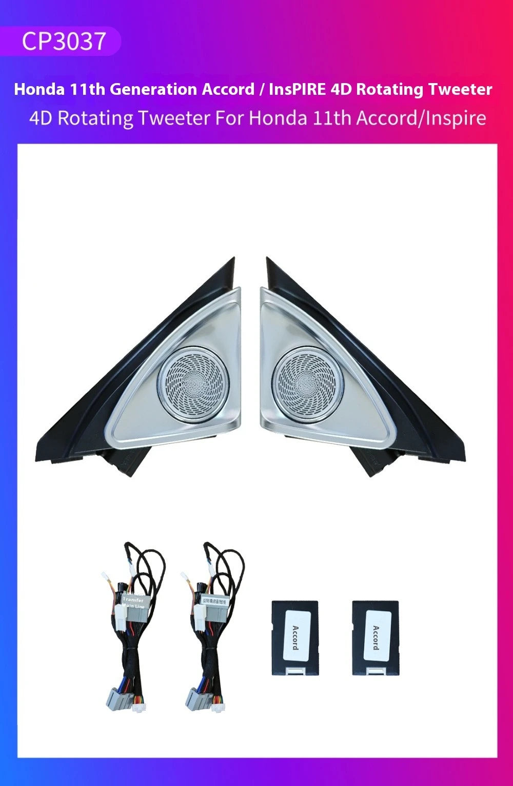 LED Car Inner Ambient light for Honda Accord 11th 2023-2025 Dynamic Ambient Lamp Original Car 1:1 Mold Kit APP Control