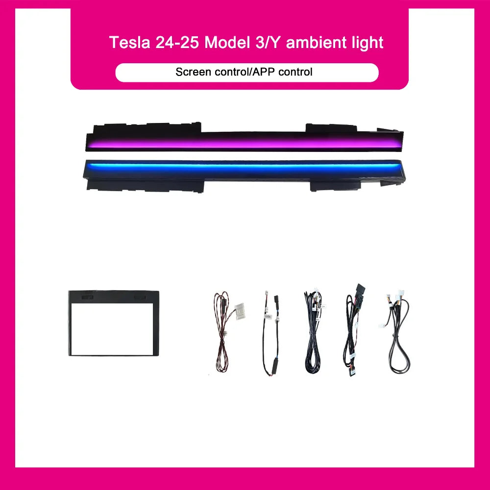Auto Dynamic High-quality 12V 3-5W Ambient Light for Tesla Model 3/Y Car Interior Symphony LED Rotating Speaker 2024-2025