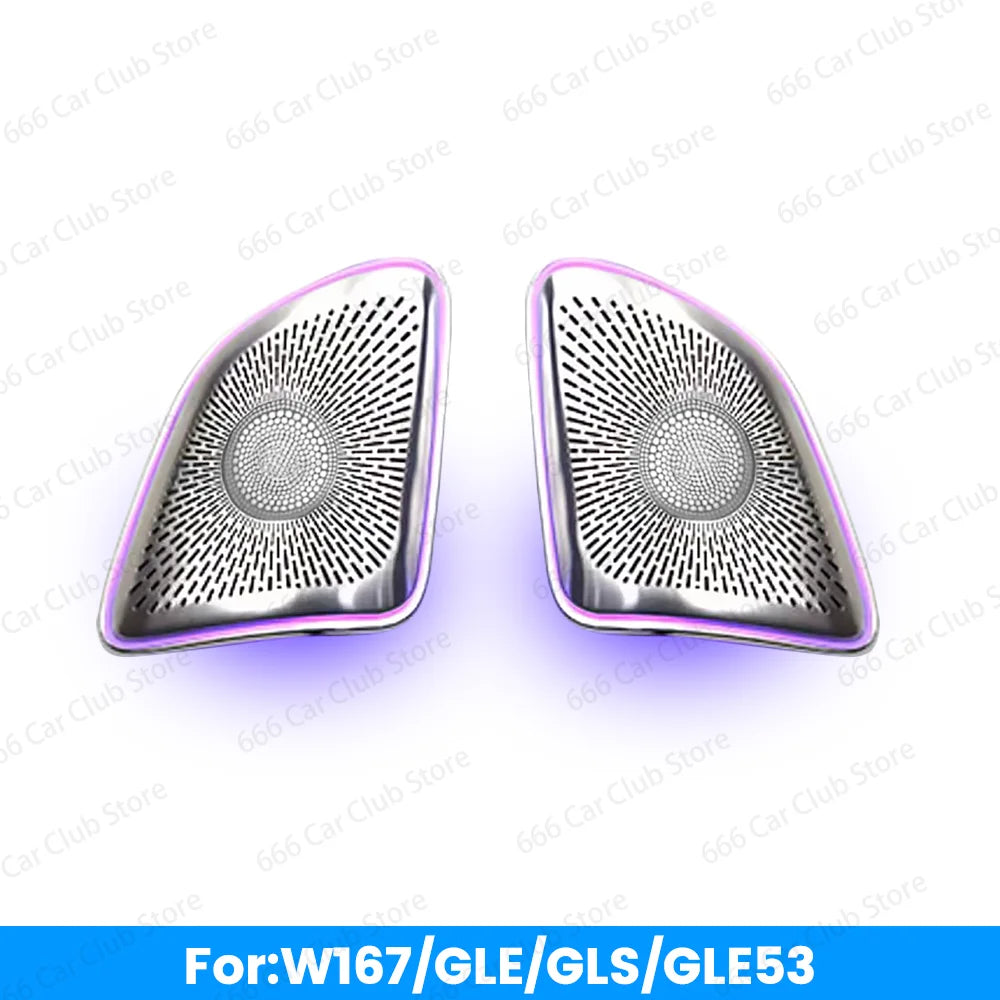 64 Colour LED Air Vents For Mercedes Benz W167 GLE GLS GLE53 GLS63 Indoor Ambient Light RGB Turbine Nozzle Decorative Lamp Refit