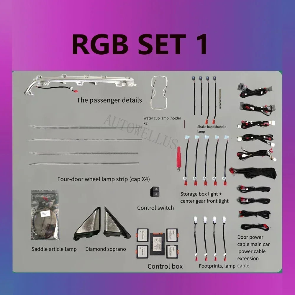 Auto AccessariesCar Led Light Atmosphere Light Strip Dynamic Mold Lamp Interior Ambient Lighting For Honda Accord 2018+Tweeter M