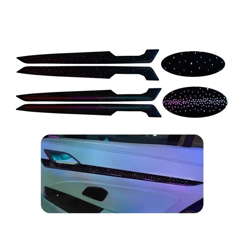 Dynamic 64-Color LED Rainbow Car Ambient Light For 2021-2025 Volkswagen Golf 8 Starry Sky Interior Atmosphere Light