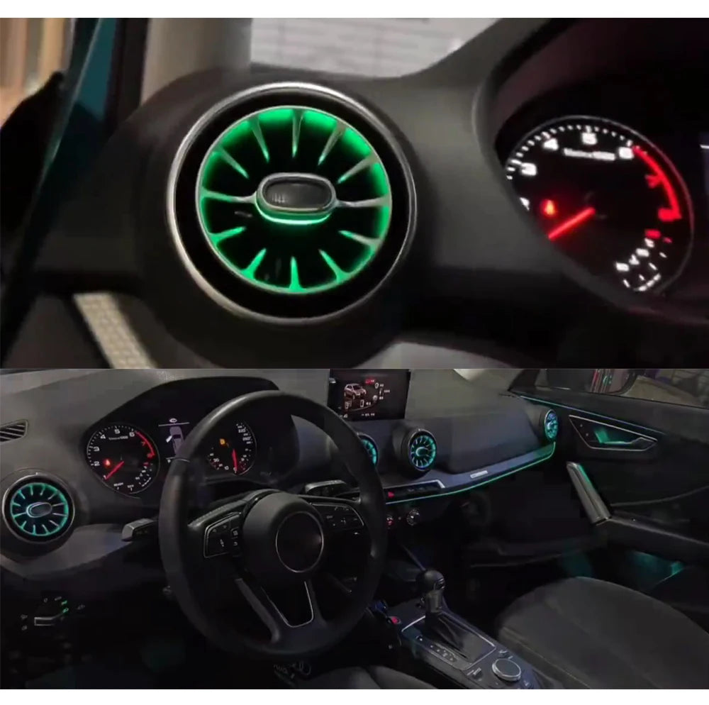 MMI APP Control LED Air Vent Atmosphere Lamp Decorative Centre Console Strip Ambient Light for audi q2 2019-2024 Refit