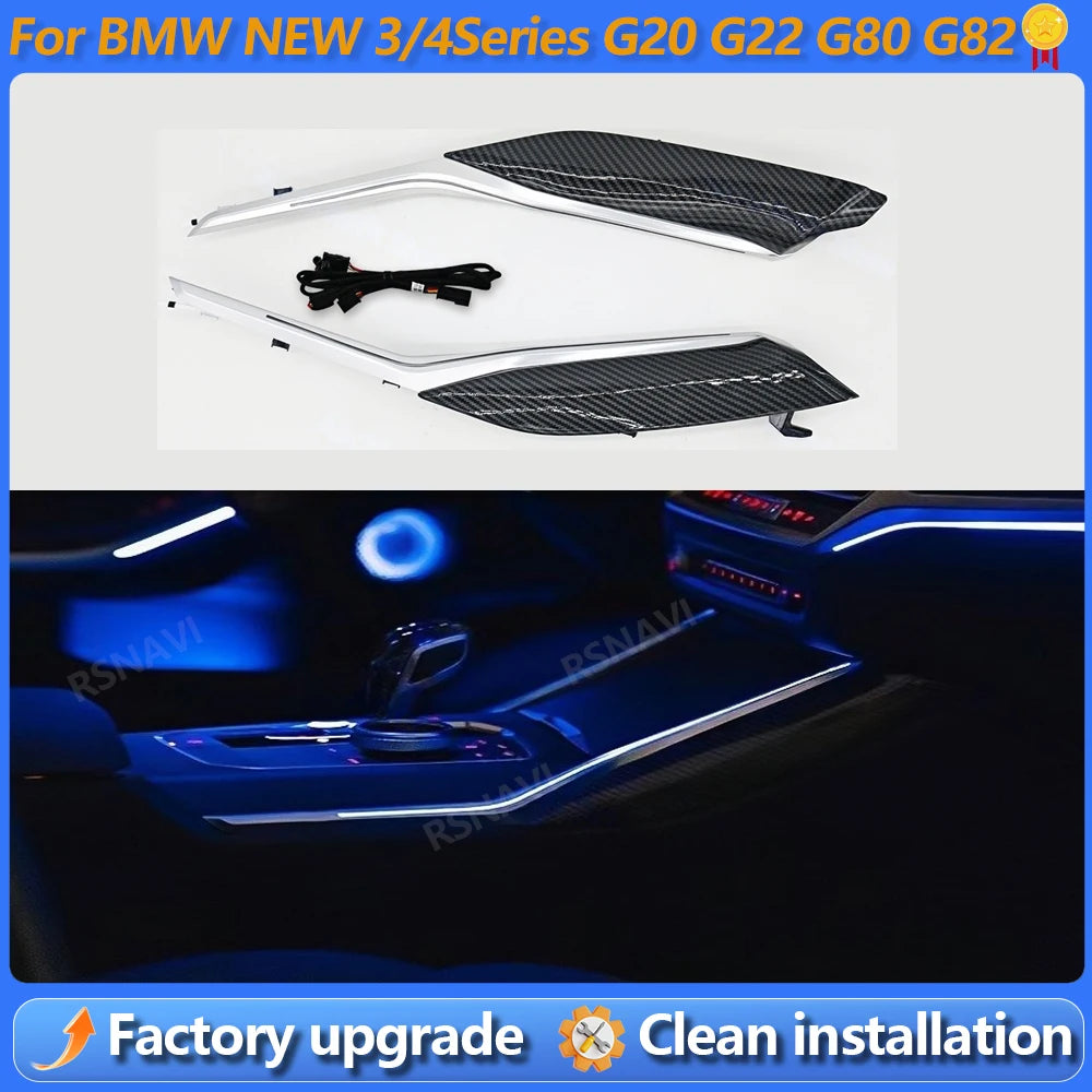 Center Console Saddle light 11 Colours For BMW New 3/4 Series G20 G22 M3 M4 LED Decorative lights Car Refit LED Ambient light