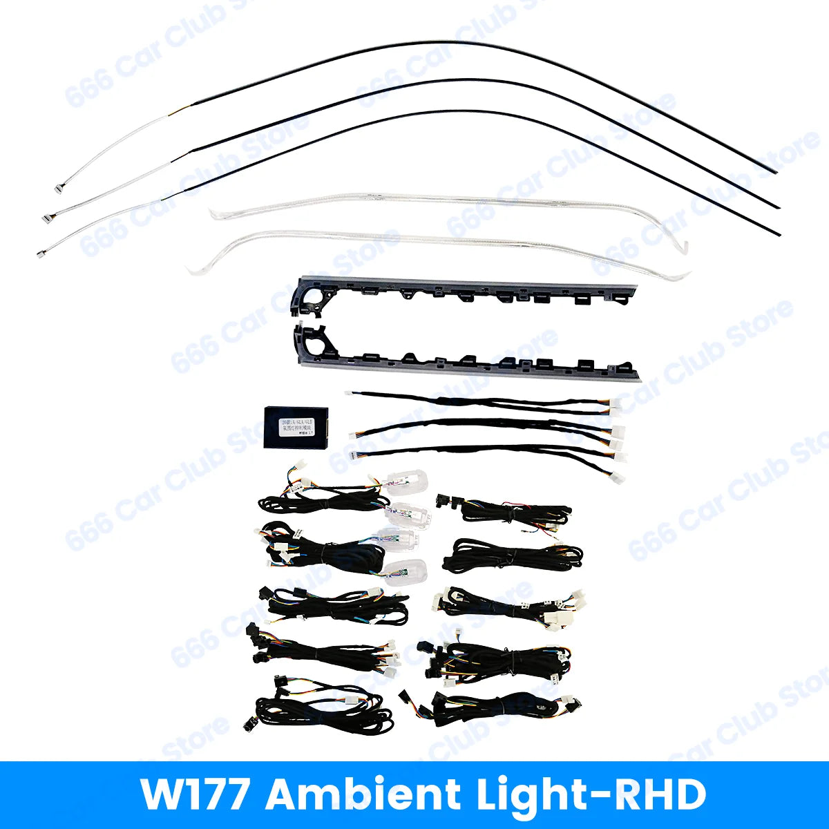 64 Colors For Mercedes-Benz A-Class RHD W177 A Class LED Atmosphere Lamp Outlet Advanced Ambient Light Right-Hand Drive