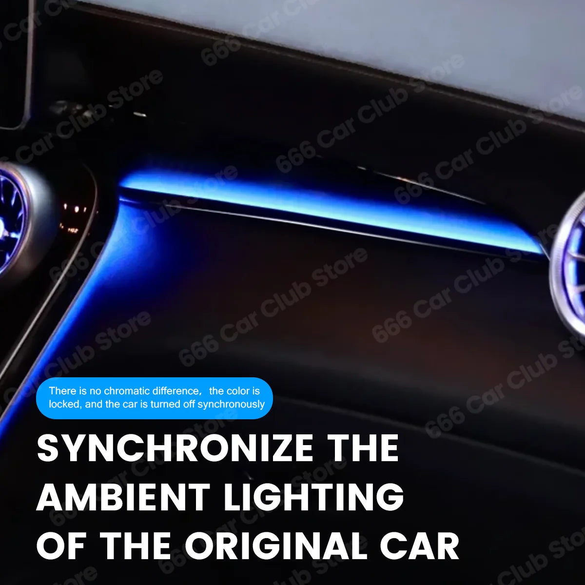 64 Color Copilot Lamp For Mercedes Benz C-class W205 X253 C43 C63 Coupe GLC Car LED Passenger Instrument Panel Ambient Light