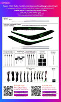 Automotive LED Ambient Light Galaxy Rainbow Kit For Toyota Corolla 2019 -2024 Dynamic Atmosphere door Panel Lights  APP control