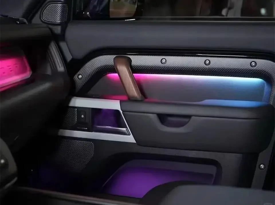 Carbon Fiber Ambient Lighting Kit for Land Rover Defender Station Wagon L663 2020-2025 Model Auto Interior LED Light Kit