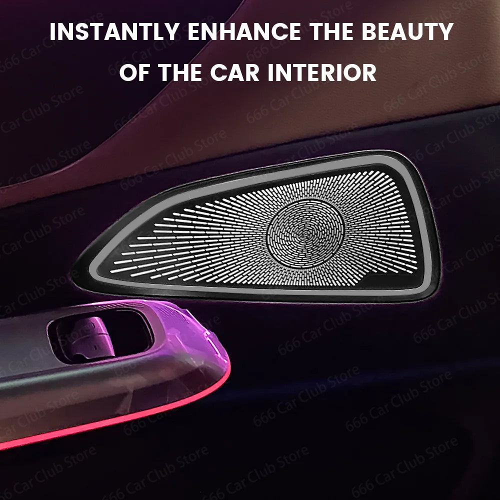 No Light Audio Speaker Door Loudspeaker Panel Cover Trim for Mercedes Benz E Class W214 Car Interior Accessories